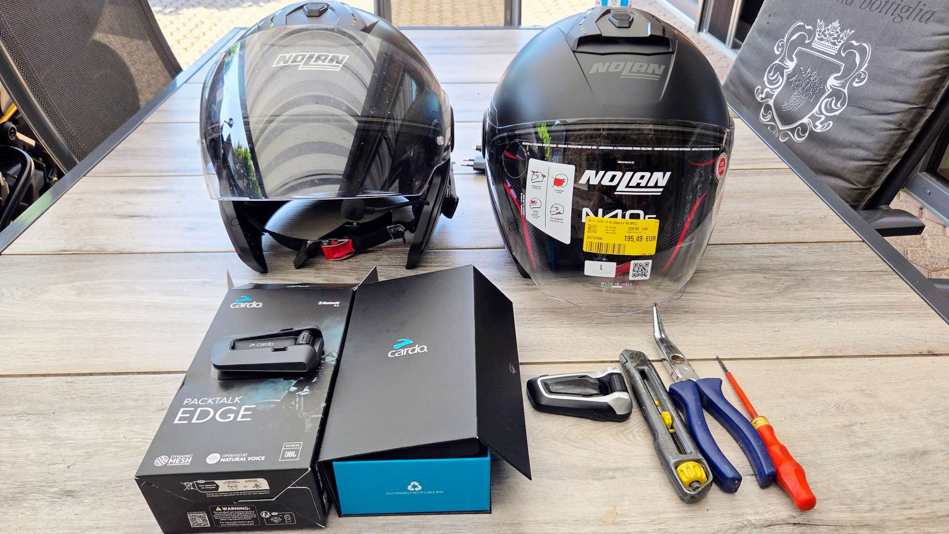 Cardo Packtalk Edge in Nolan N40-5 einbauen