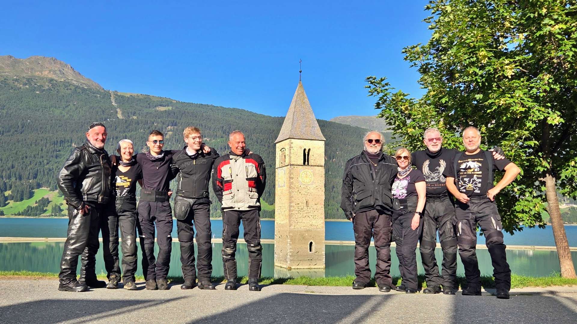 NRW on Tour Austria Swiss 2026 Tag7 versunkener Kirchturm Reschensee